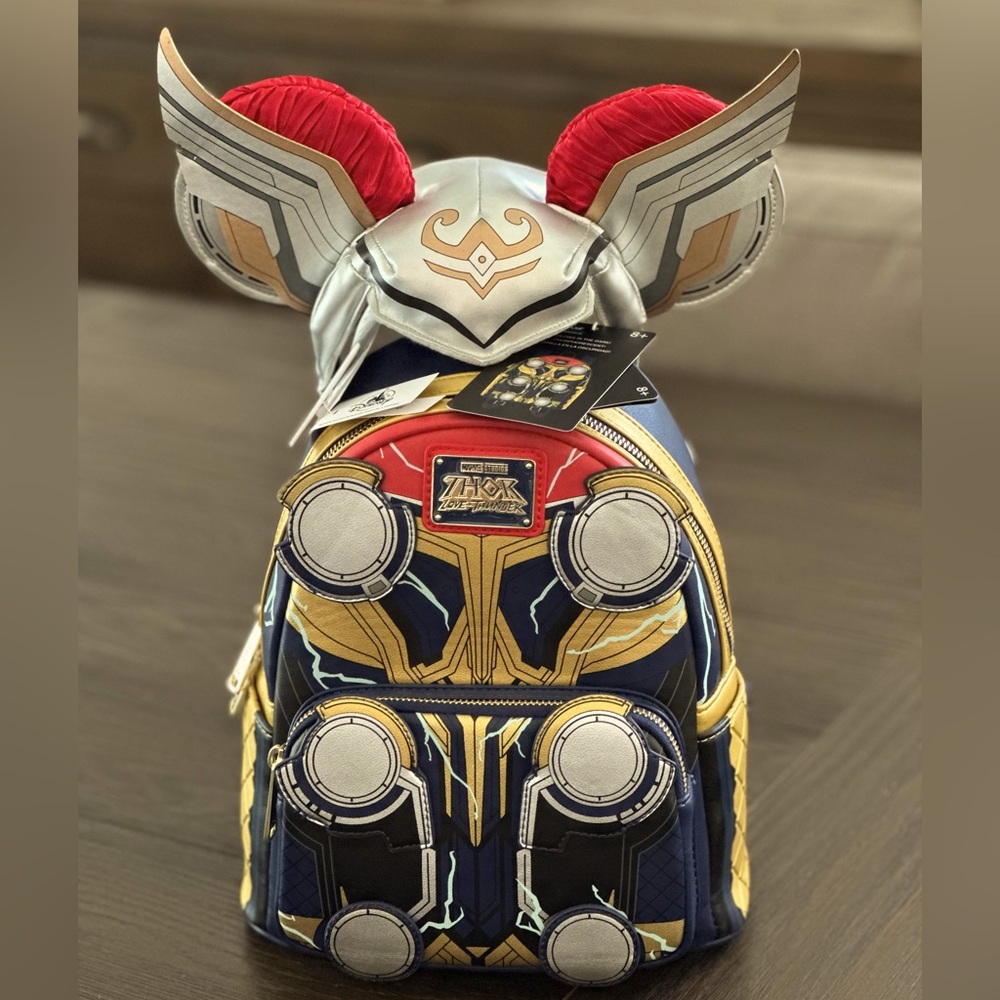 Marvel Studios Thor Love and Thunder Loungefly Backpack & Disney Ears